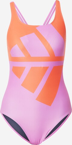 ADIDAS PERFORMANCE Active Swimsuit 'Logo Graphic' in Purple: front