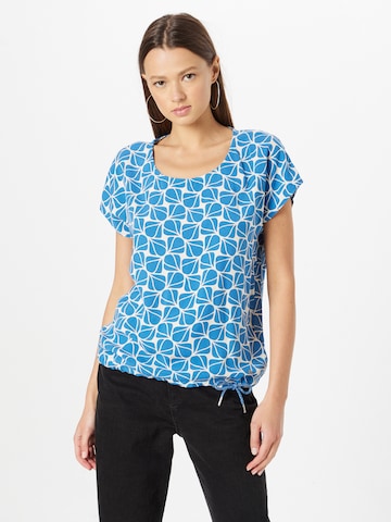 Key Largo Blouse 'GARLIC' in Blauw: voorkant