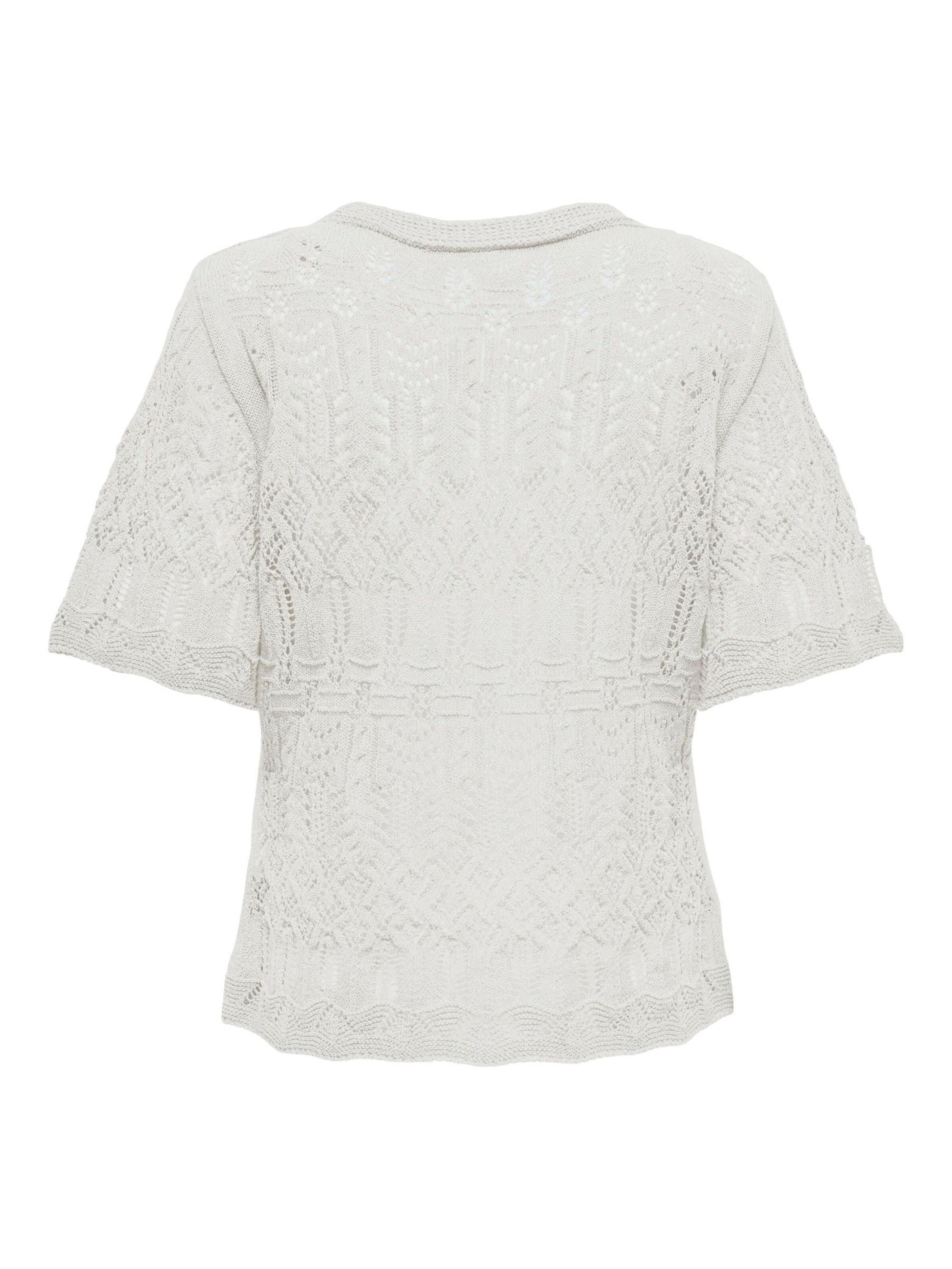 ONLY Gebreid vest 'ONLLovely' in Wit