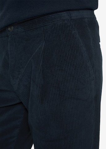 mėlyna Marc O'Polo Standartinis Klostuotos kelnės 'Osby'