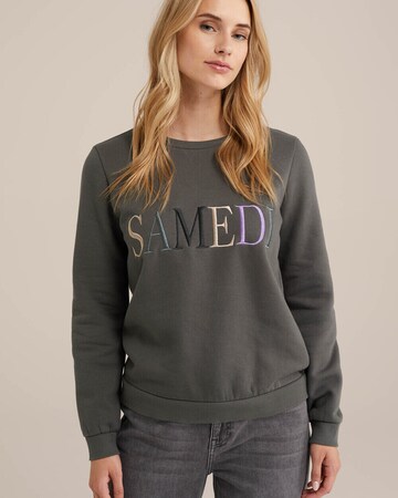 Sweat-shirt WE Fashion en gris