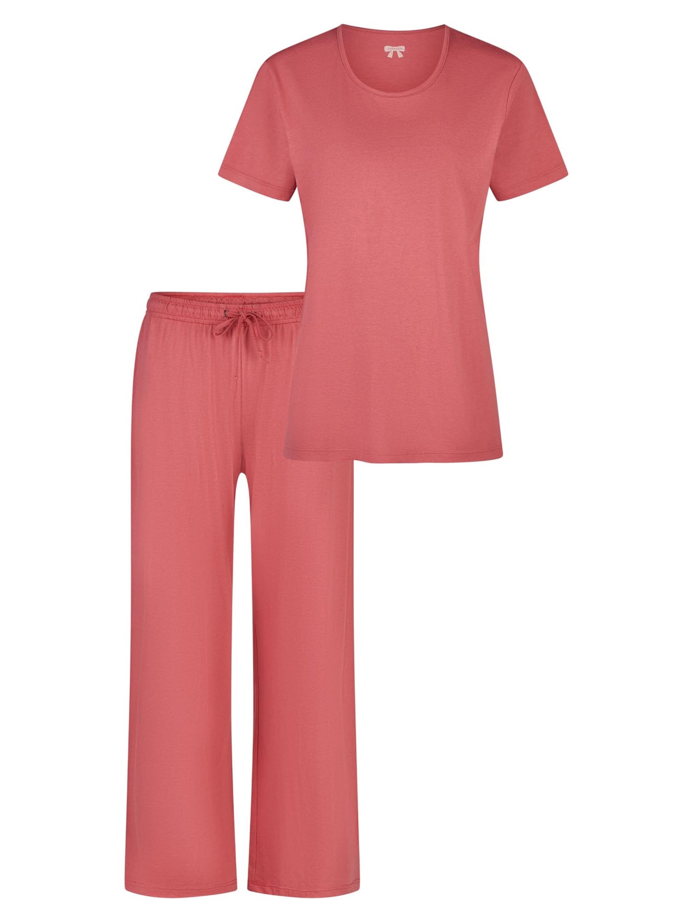 Ammann Pajama 'Mix & Match' in Pink: front