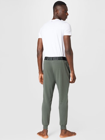 Effilé Pantalon de pyjama Calvin Klein Underwear en vert