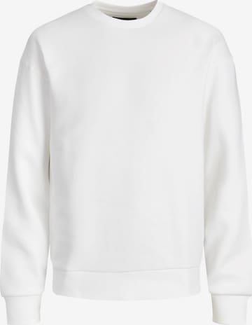 Jacks & Jones Sweatshirt 'Herren Sweatshirt' in White: front