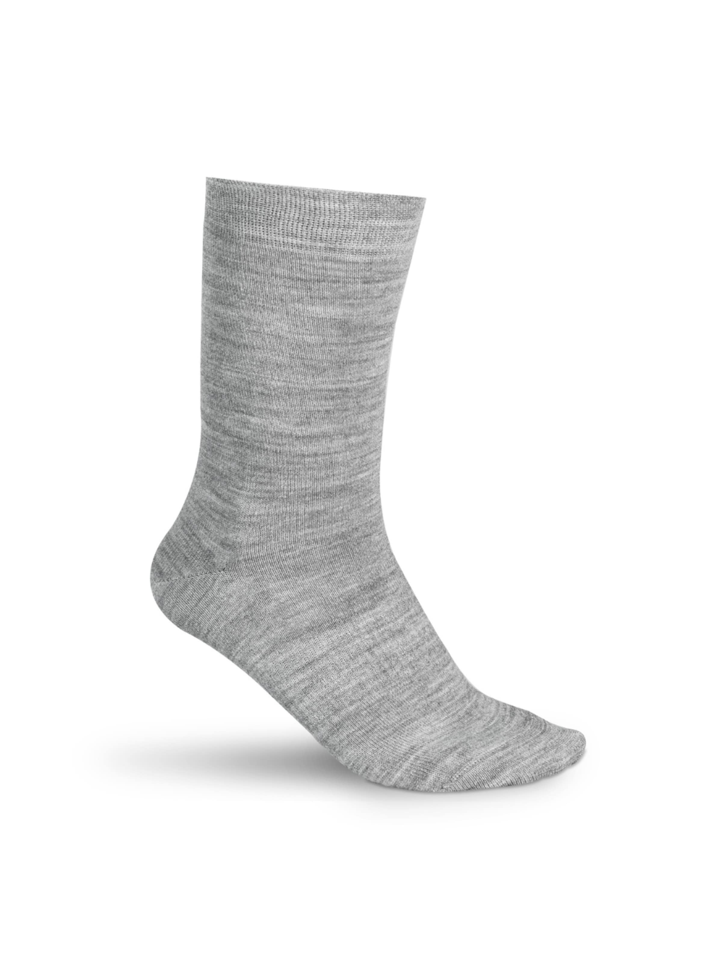 Sukats Socks 'Merino Wol Sokken' in Grey: front