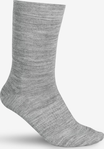Chaussettes 'Merino Wol Sokken' Sukats en gris : devant