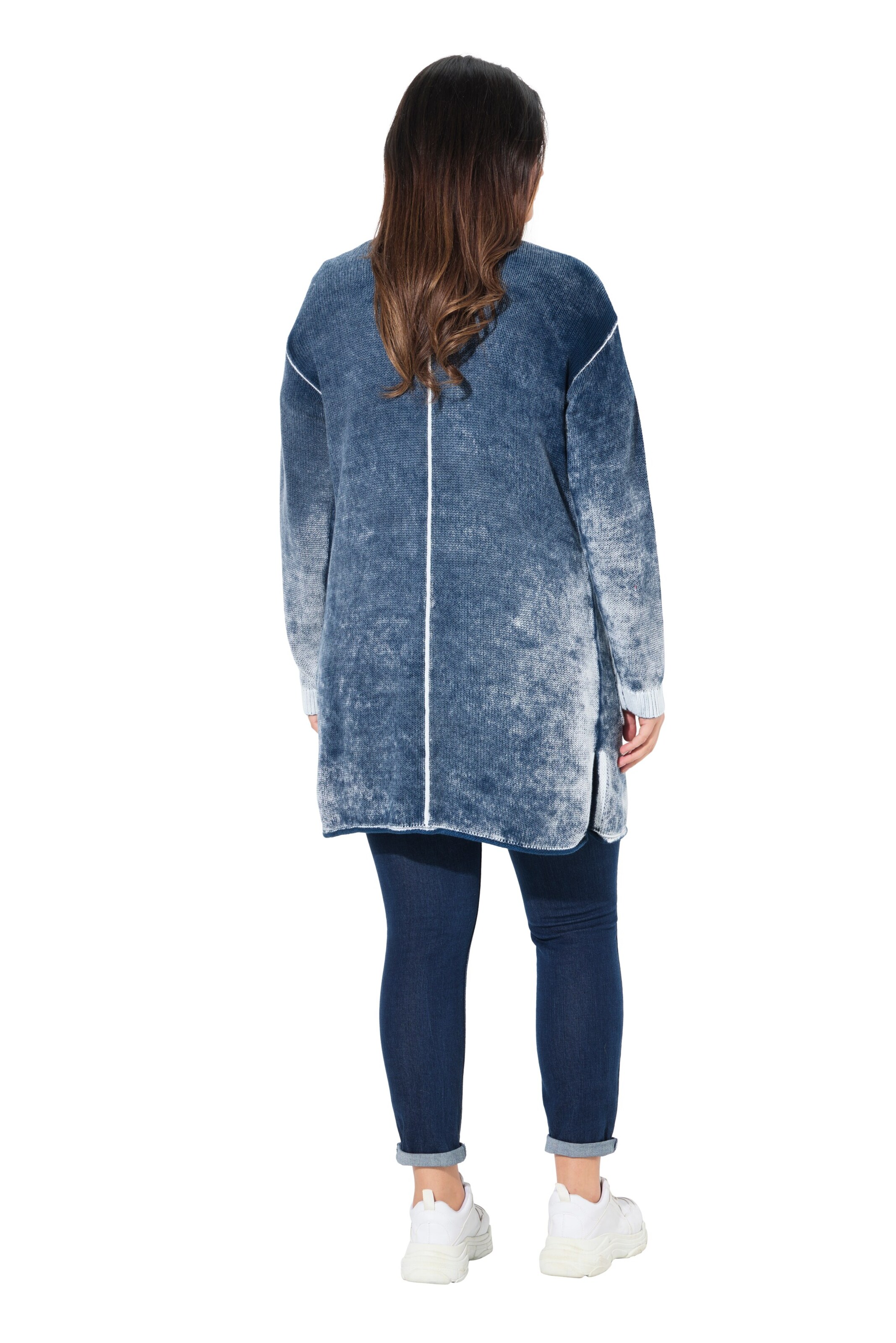 Ulla Popken Strickjacke in Blau