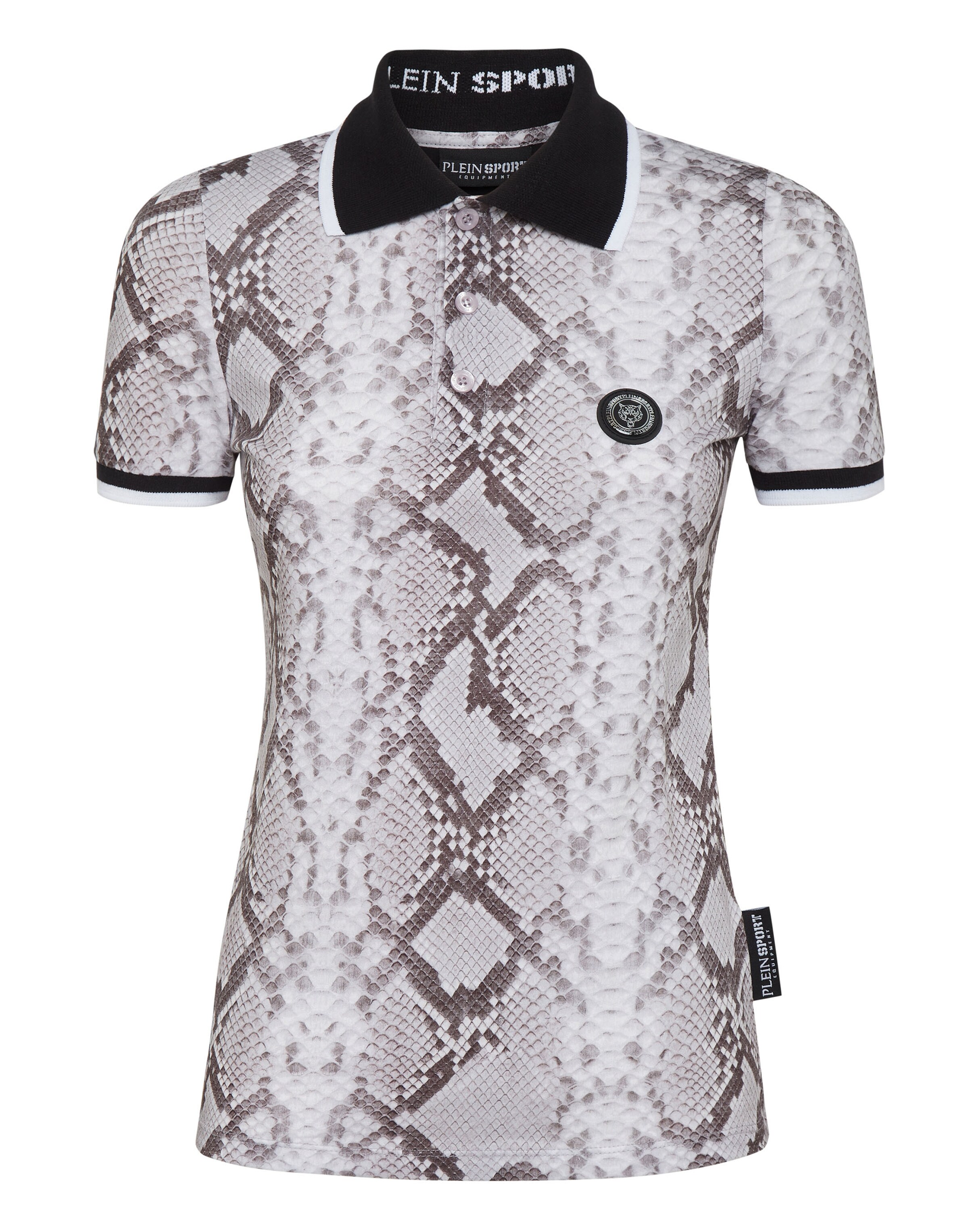 Plein Sport Shirt 'Python' in Grijs: voorkant