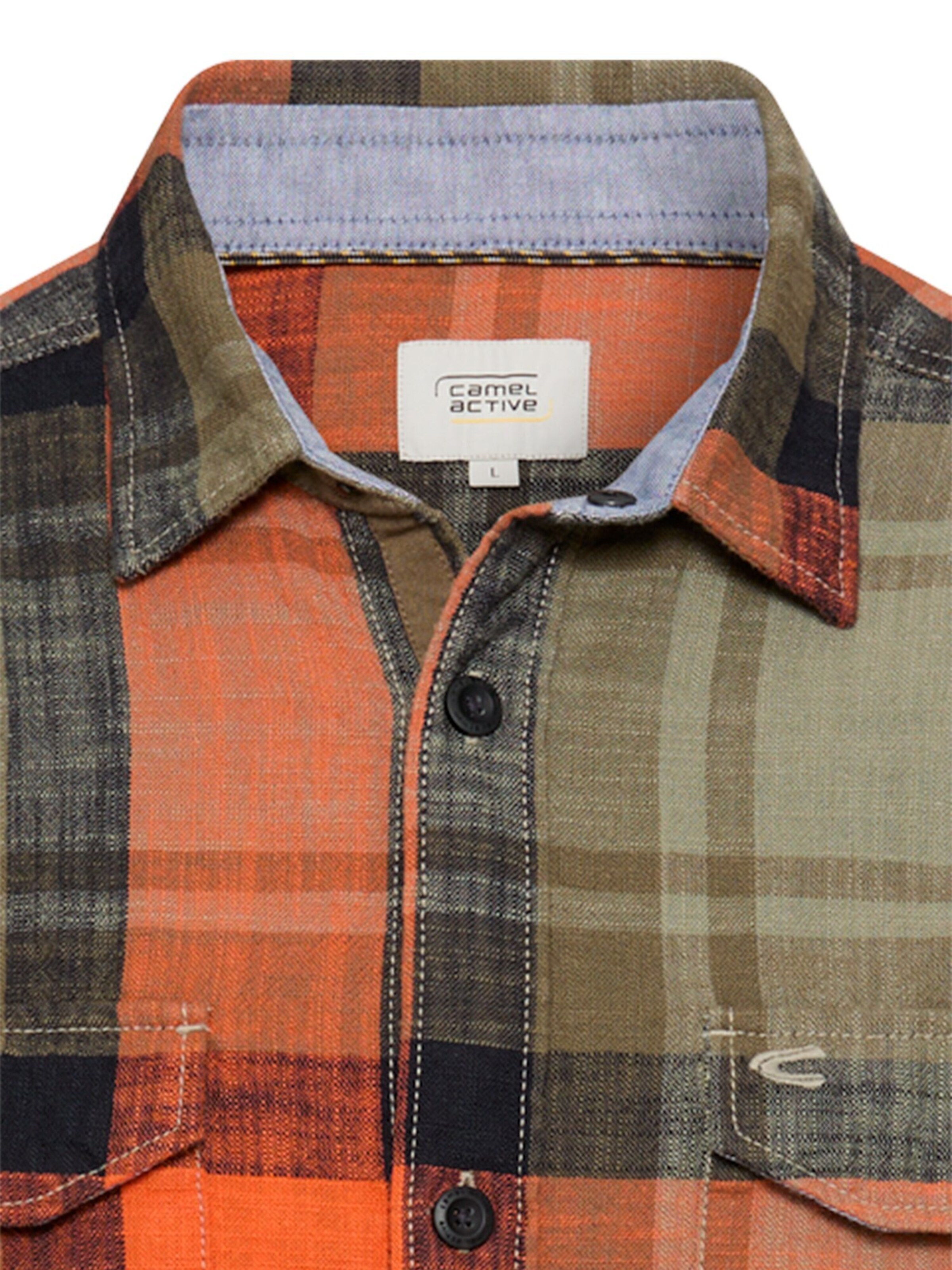 CAMEL ACTIVE Regular fit Button Up Shirt in Orange