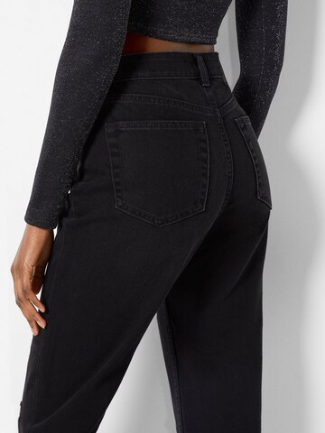 Coupe slim Jean Bershka en noir