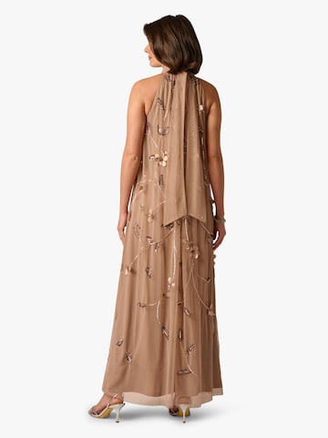 Adrianna Papell Evening Dress 'Bead Trapeze Maxi Dress' in Brown | ABOUT YOU