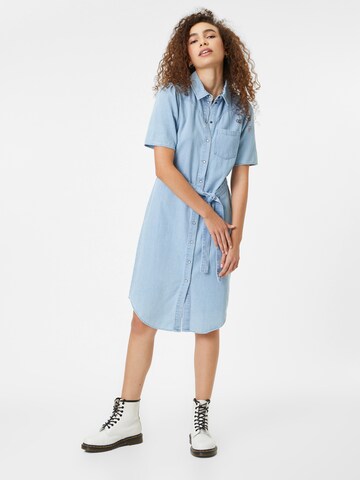 PIECES Shirt Dress 'Krista' in Blue