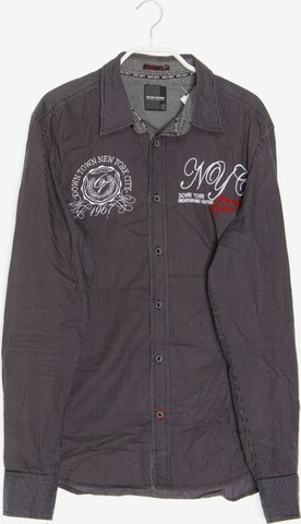 MUCH MORE Button Up Shirt in S in Grey: front