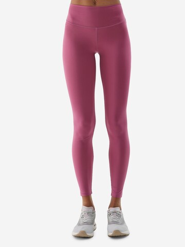 4F Skinny Sports trousers in Pink: front