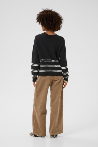 CULTURE Gebreid vest 'Bernie Cacheia' in Zwart