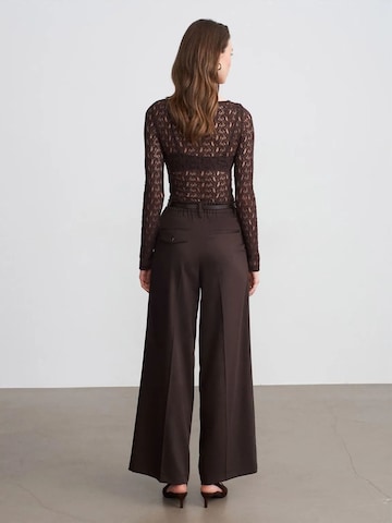 Dilvin Wide Leg Hose in Braun