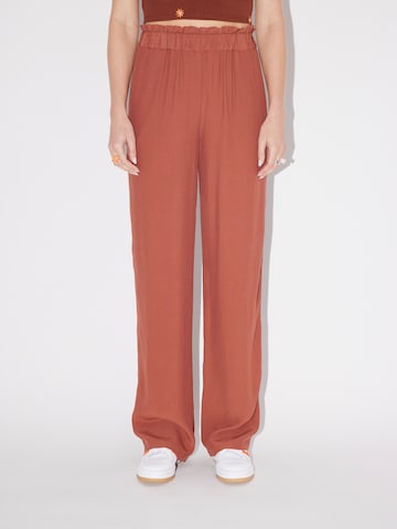 LeGer by Lena Gercke Wide leg Trousers 'Celina' in Brown: front