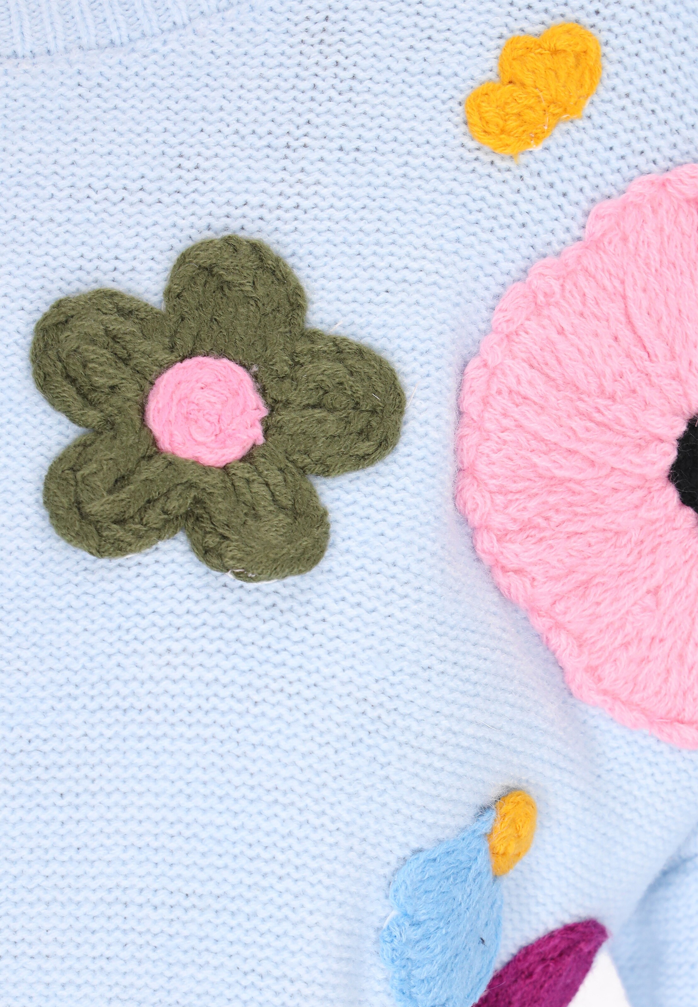 swirly Pullover in Blau