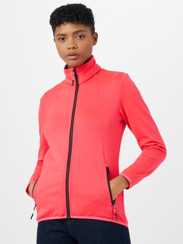 CMP Functionele fleece jas 'Gridtech' in Rood: voorkant