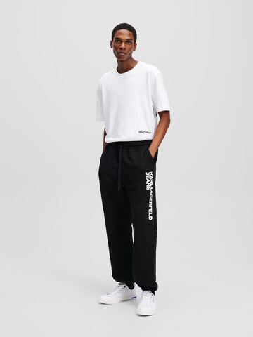 KARL LAGERFELD JEANS Regular Trousers in Black