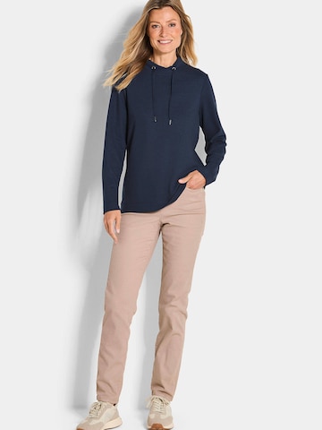 Goldner Sweatshirt in Blau