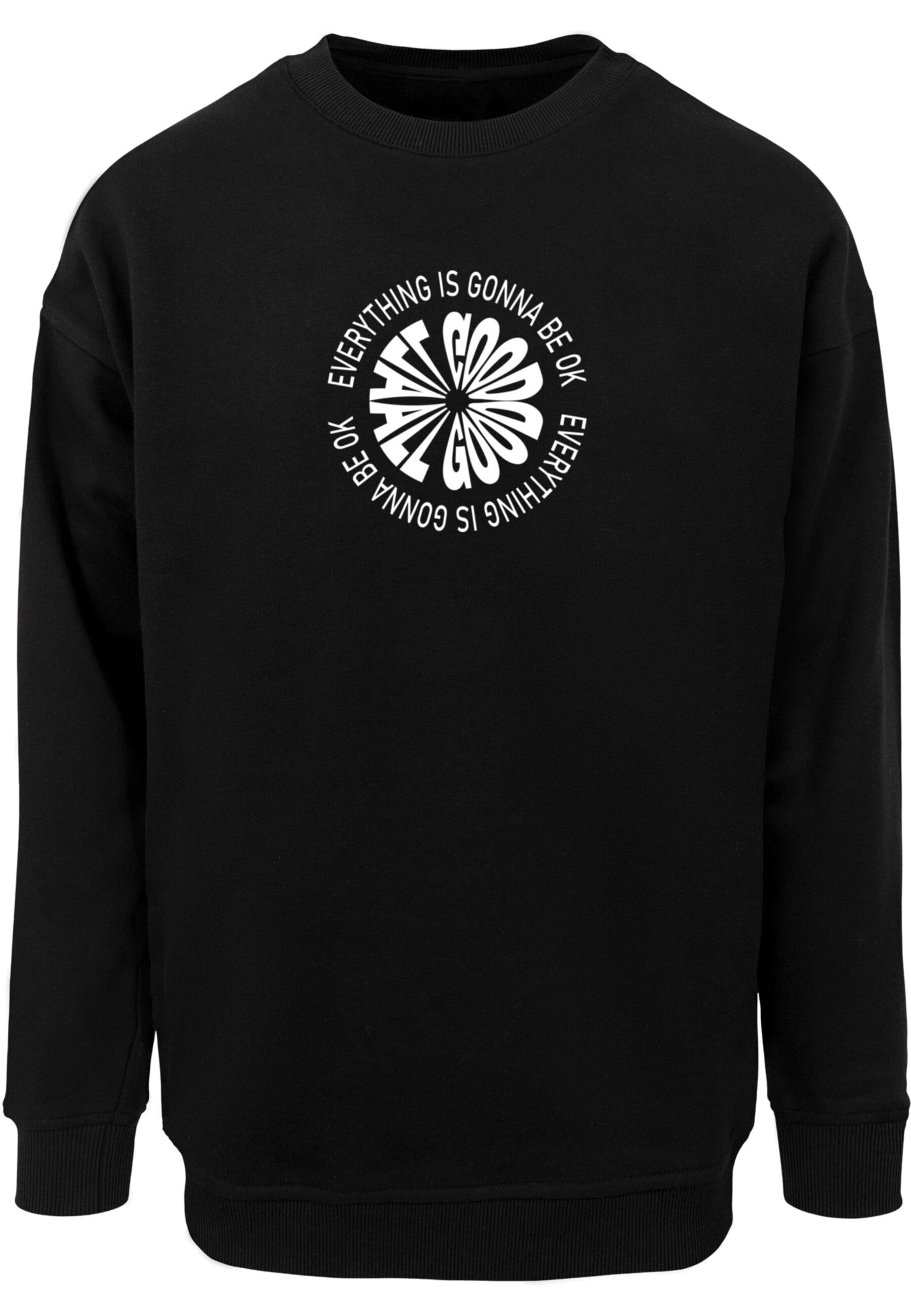 Merchcode Sweatshirt 'All Good' in Schwarz: Vorderseite