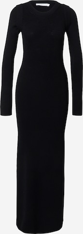 IROPletena haljina 'STEFANIA' - crna boja: prednji dio