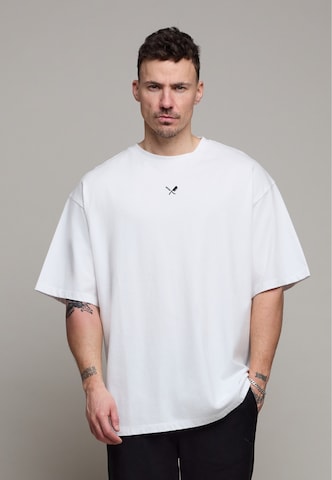 Maglietta di Distorted People in bianco: frontale