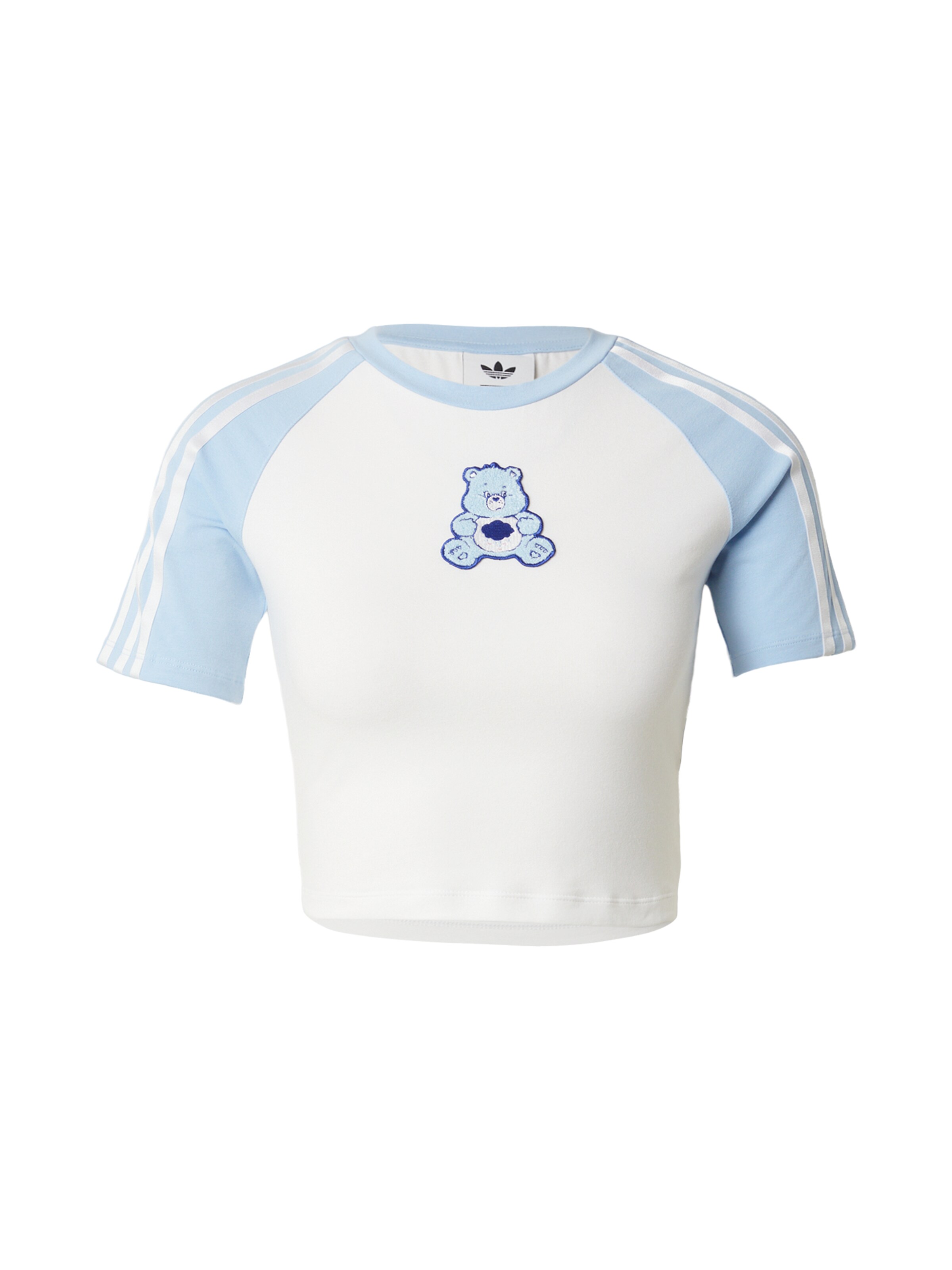 ADIDAS ORIGINALS T-Shirt in XS in hellblau / weiß, Produktansicht