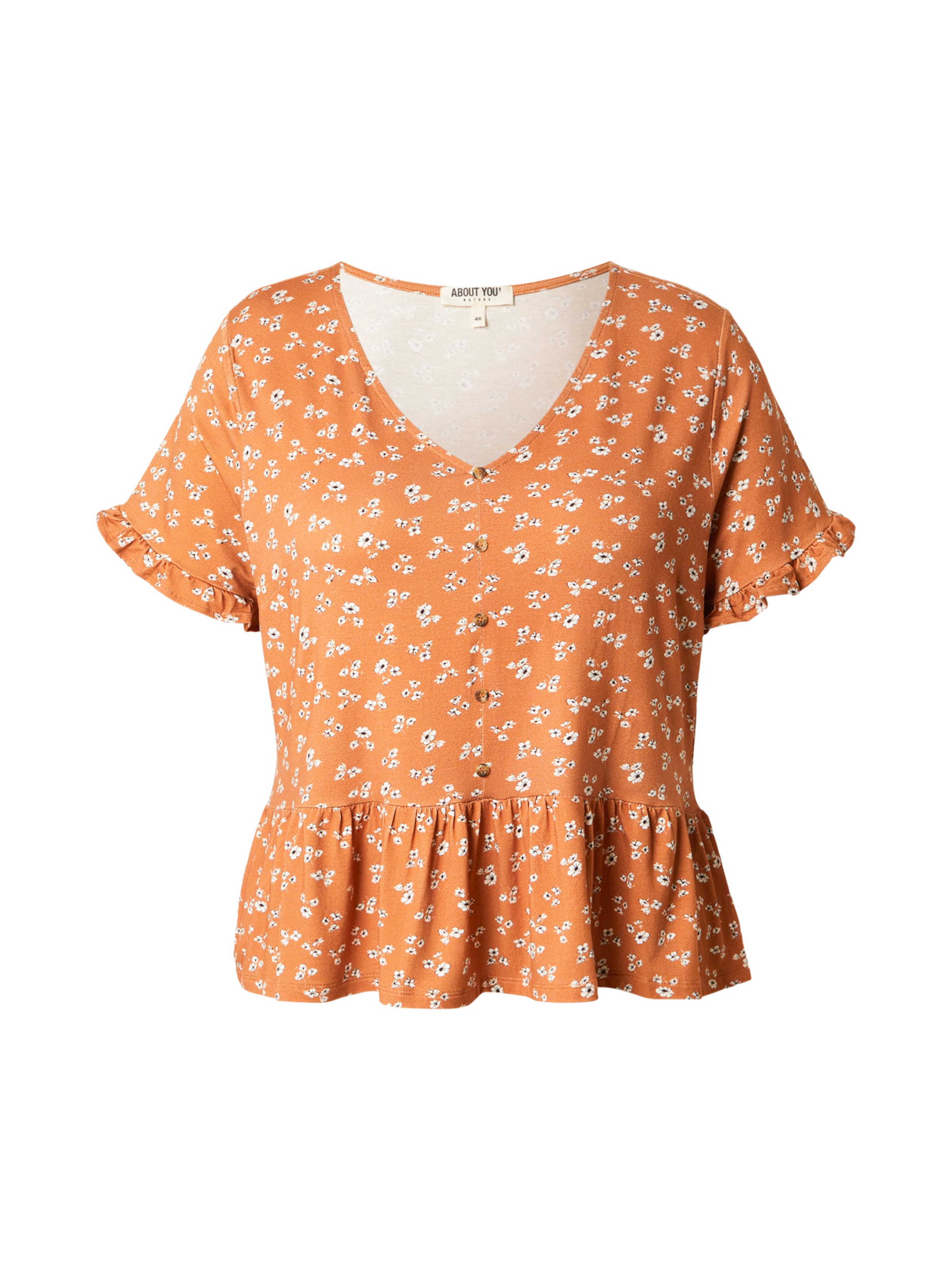 ABOUT YOU Curvy - Camiseta 'Glenn' en naranja: frente