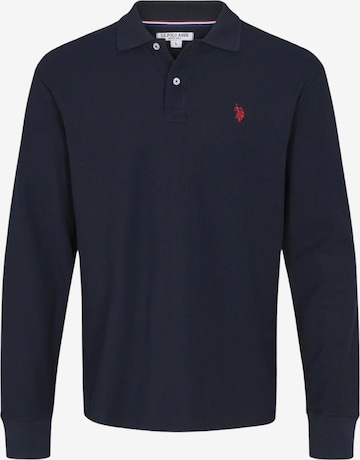 U.S. POLO ASSN. Tričko 'Brett' – modrá: přední strana