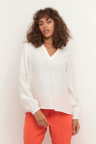 Cream Bluse 'Wilma' i hvid: forside