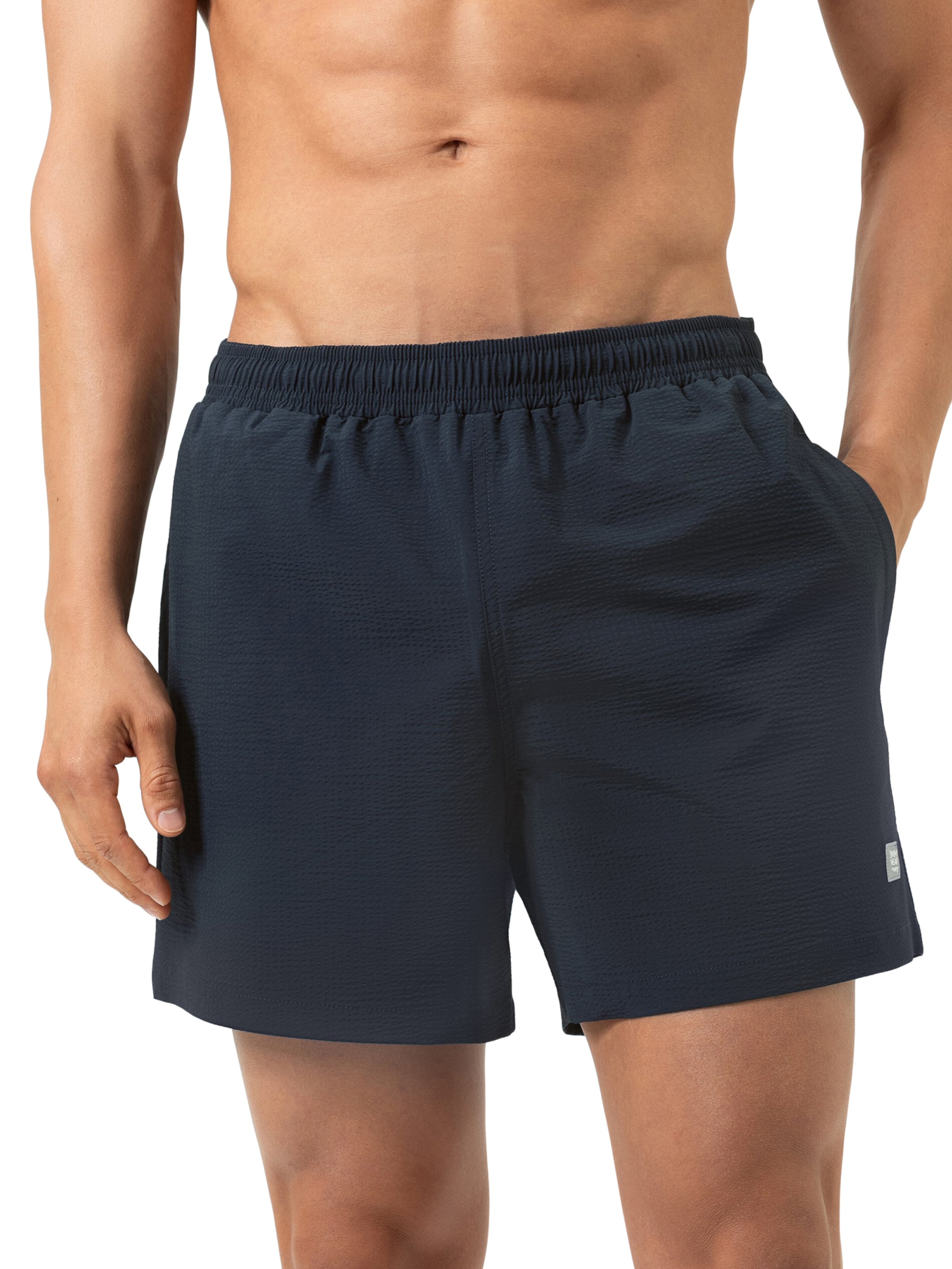 Mey Swimming shorts 'Coastal Crinkle' in Blue: front