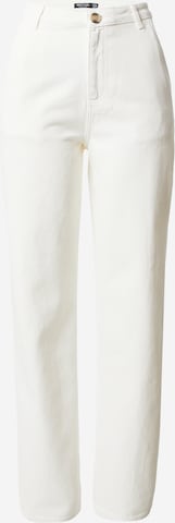 Nasty Gal Loosefit Broek in Beige: voorkant