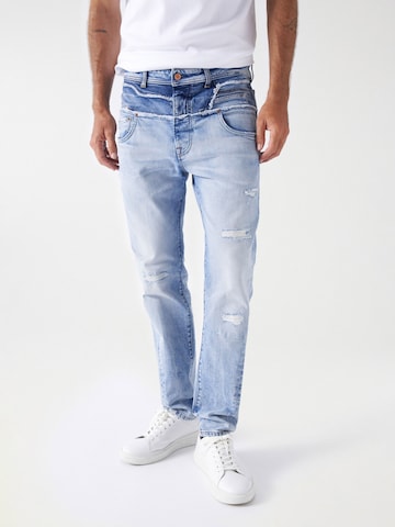 Salsa Jeans Slimfit Jeans in Blauw: voorkant