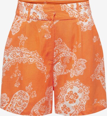 ONLY regular Παντελόνι πλισέ 'BELLA' σε πορτοκαλί: μπροστά