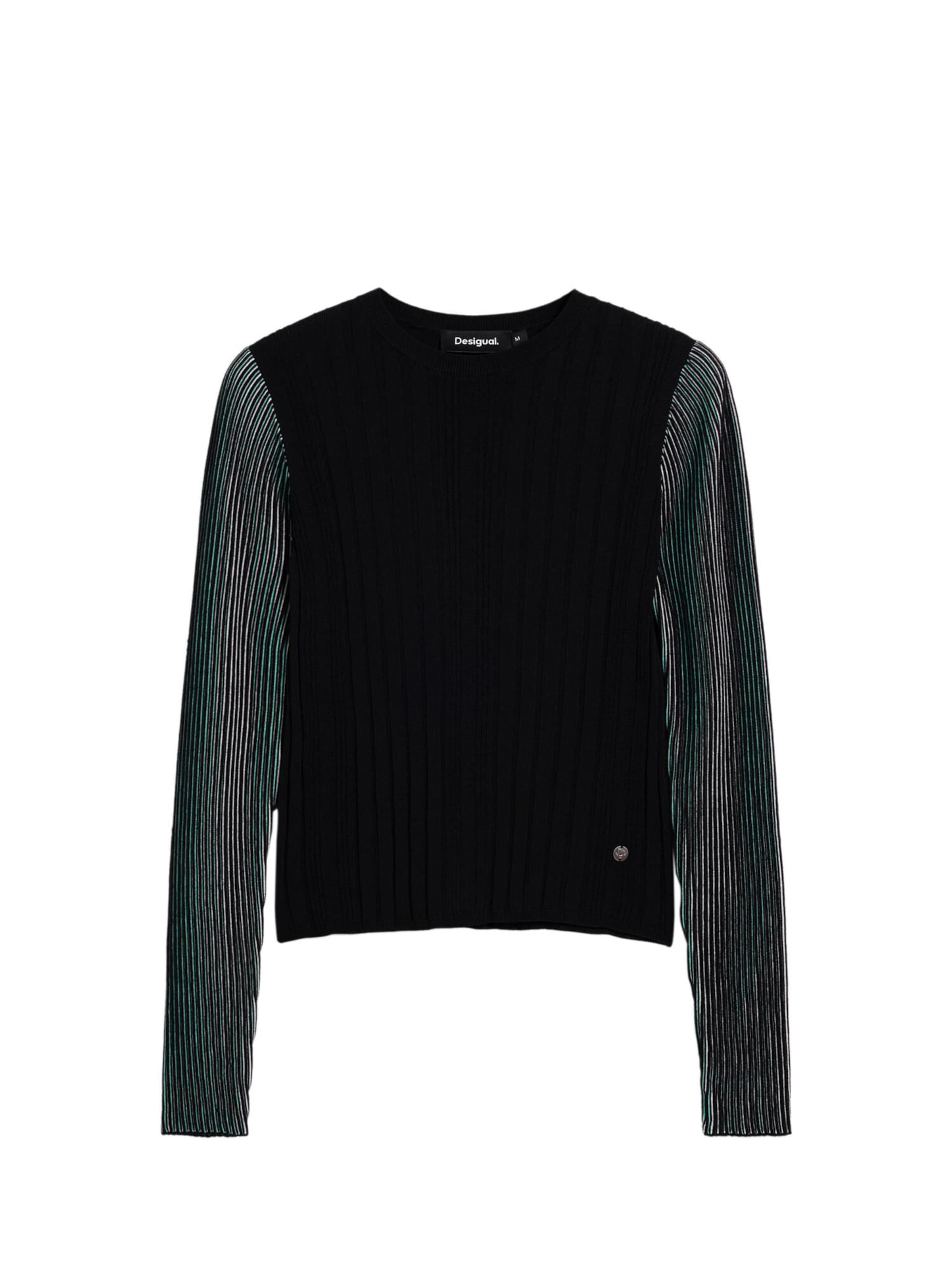 Pulover de la Desigual pe negru: față