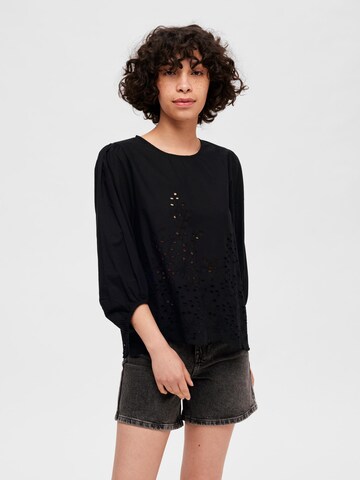 SELECTED FEMME Blouse 'Ramone' in Zwart: voorkant