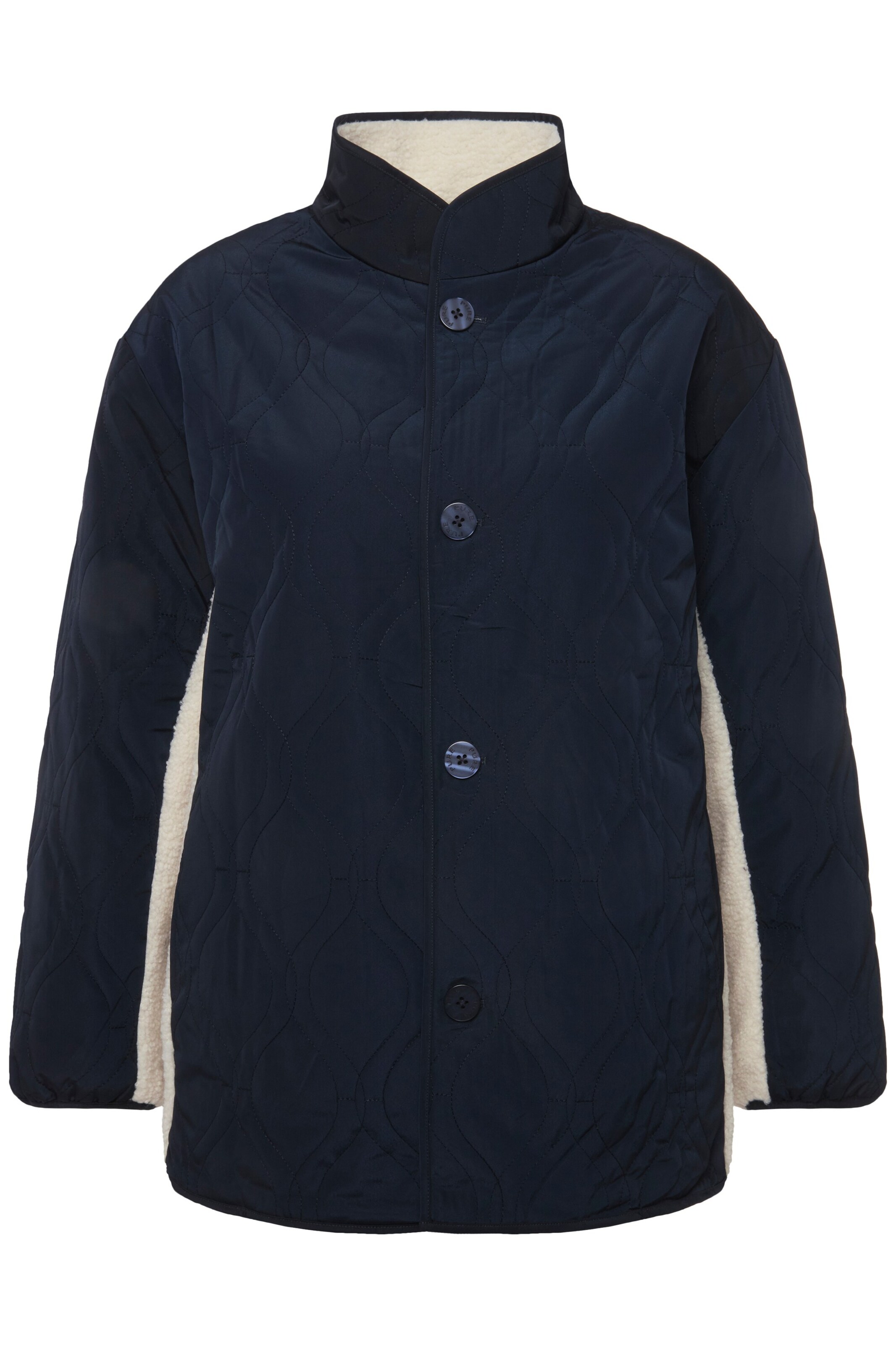 Ulla Popken Übergangsjacke in Blau: Vorderseite