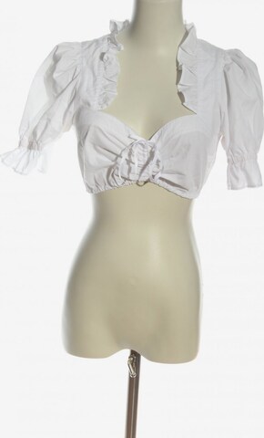 Angermaier Cropped Top in XXS in White: front