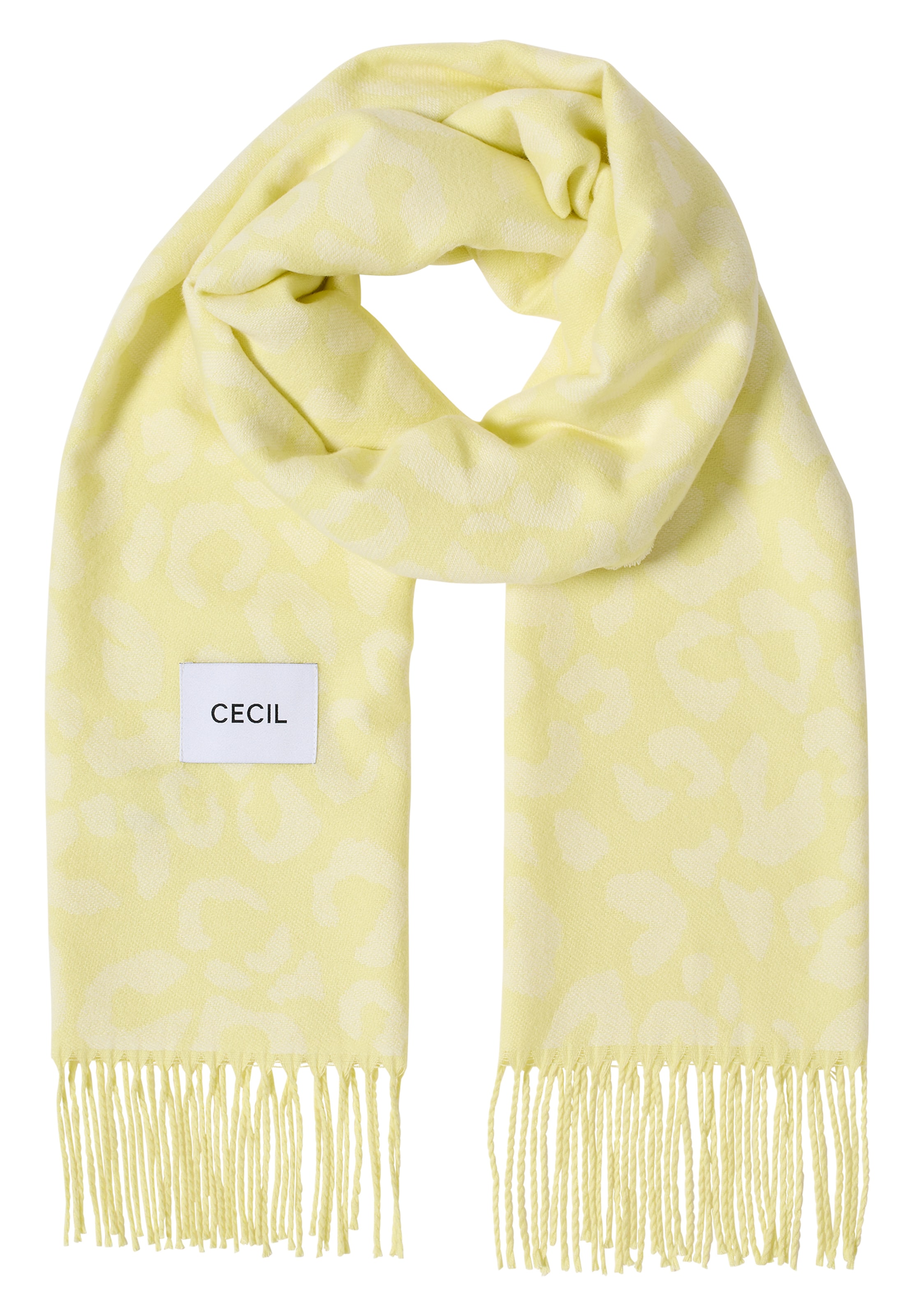 CECIL Schal in Gelb: Vorderseite