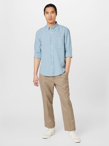 NN07 - Ajuste regular Camisa 'Arne' en azul