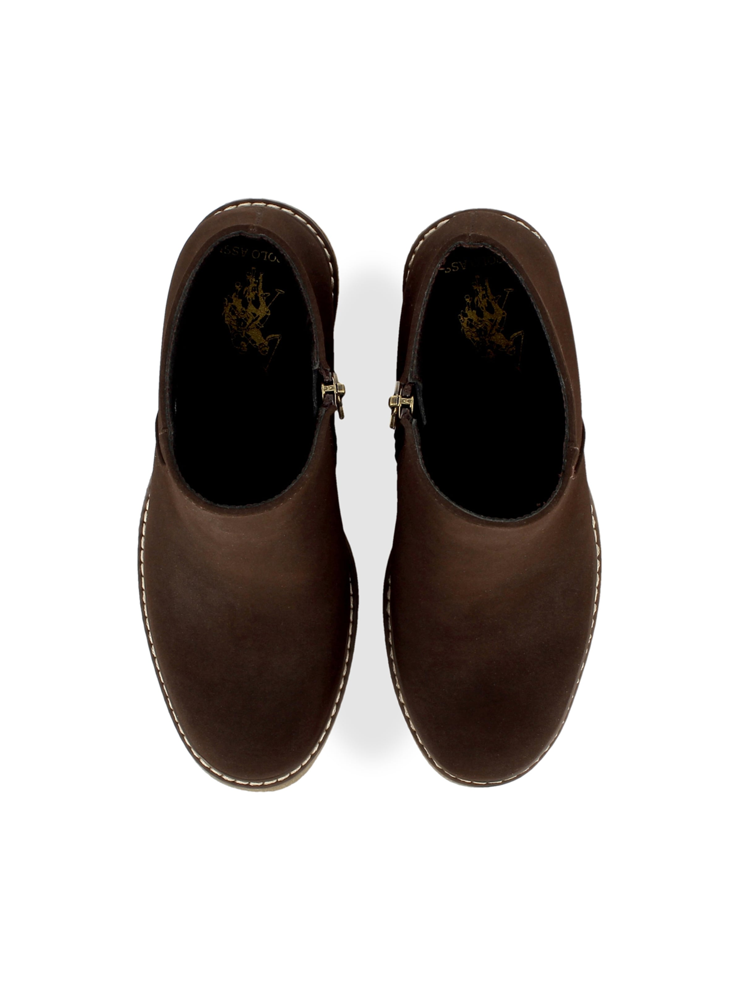 US POLO ASSN. Ankle boots 'Mabel' in Brown: top
