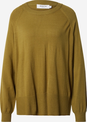 Pullover 'Neila Rachelle' di MSCH COPENHAGEN in verde: frontale