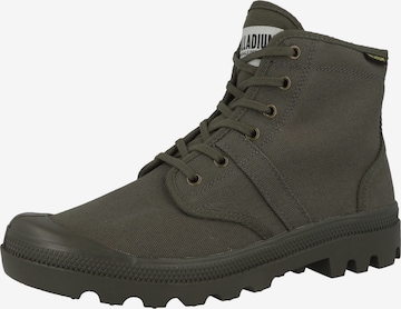Palladium Lace-Up Boots ' Pallabrousse ' in Green: front