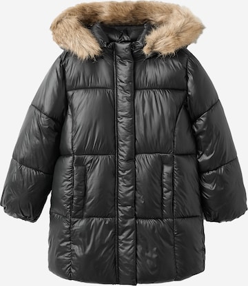 MANGO KIDS Talvitakki 'Cinia' värissä musta: etupuoli