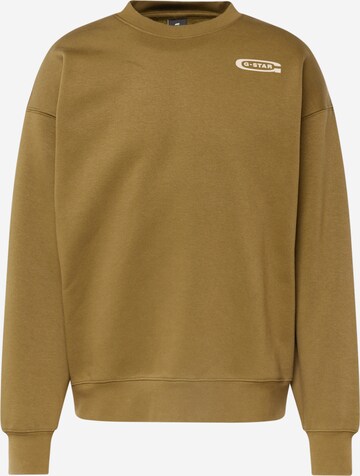 G-Star RAW Sweatshirt in Groen: voorkant