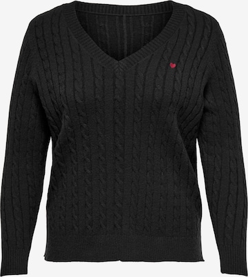 ONLY Carmakoma - Jersey 'CARKATIA' en negro: frente