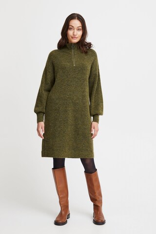 Fransa Knitted dress 'Sanny' in Green