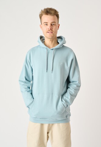 Cleptomanicx Sweatshirt 'Ligull' in Blau: predná strana